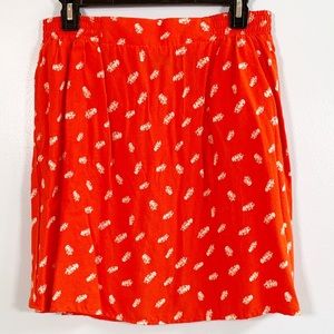 Kavu Orange Lightweight Skirt with Pockets